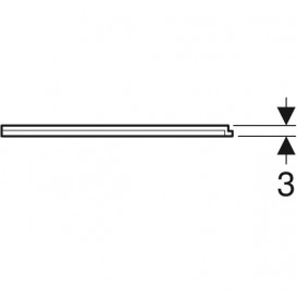 Боковая панель для асимметричной ванны Geberit Selnova Square белый 554.894.01.1