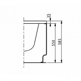 Бічна панель для ванни асиметричної Kolo Split PWA1662000
