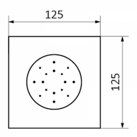 Боковой душ GRB Hidromasaje поворотный хром 058168
