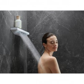 Бічний душ Hansgrohe Rainfinity 500 1jet з полицею хром / графіт глянсовий 26243700