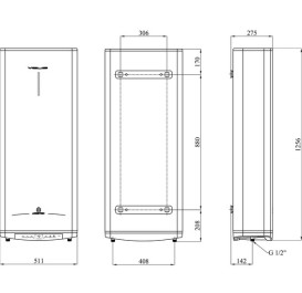 Бойлер Ariston Velis Pro 100 EU мокрый ТЭН белый 3626137