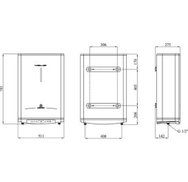 Бойлер Ariston Velis Pro 50 EU мокрый ТЭН белый 3626135