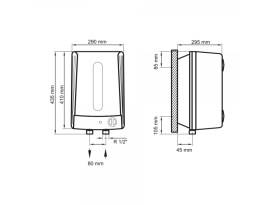 Бойлер Arti WH Compact SA 10L/1 монтаж над мойкой мокрый ТЭН белый 602203