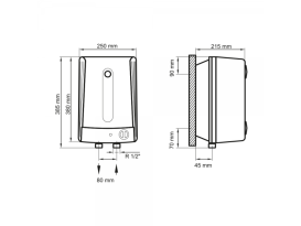 Бойлер Arti WH Compact U 5L/1 монтаж над мойкой/под мойкой мокрый ТЭН белый  602201