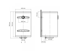 Бойлер Arti WHV Dry 80L/2 вертикальный сухой ТЭН белый 602227