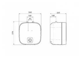 Бойлер Atlantic Nanto SWH 10U M-N1 2000W мокрый ТЭН белый 821516