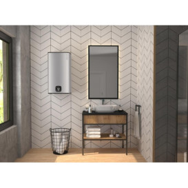 Бойлер Atlantic Steatite Cube WI-FI ES-VM 100 S4 C2 WD 2400W сухий ТЕН сріблястий 861340