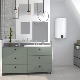 Бойлер Atlantic Steatite Genius VM 080 D400S-3E-C 1800W сухий ТЕН білий 851349