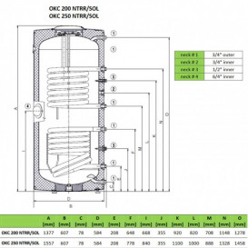Бойлер косвенного нагрева Drazice OKC 200 NTRR/SOL для гелиосистемы белый 1107913101