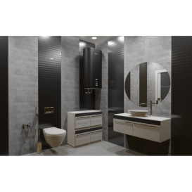 Бойлер Willer EV100DR Grand-SS-blackm 100 л сухий ТЕН чорний матовий 89227