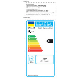 Бойлер Willer PU6R Optima Mini монтаж под мойкой 6 л мокрый ТЭН белый 44691