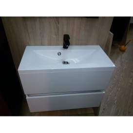 Раковина для ванної вбудована Буль-Буль колекція Elina біла 0507101