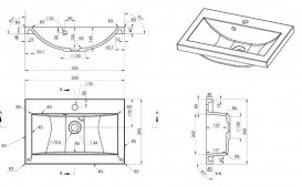 Раковина для ванной встраиваемая Буль-Буль коллекция Jody белая 1605101