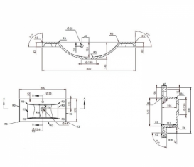 Раковина для ванної вбудована Буль-Буль колекція Jody біла 1608101