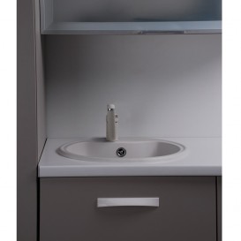 Мийка для кухні кругла Буль-Буль Texas врізна Маграніт білий 101050001