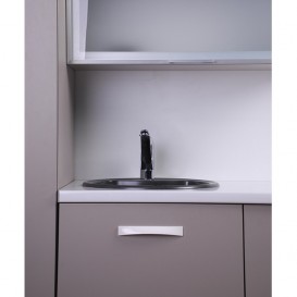 Мийка для кухні кругла Буль-Буль Texas врізна граніт світло-чорний 101050004