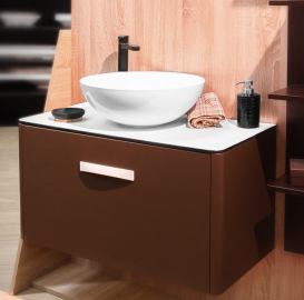 Раковина для ванной накладная Буль-Буль коллекция Mona белая 0304101