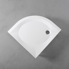 Душовий піддон Буль-Буль Altair 900х900 мм литий мармур білий 60095501