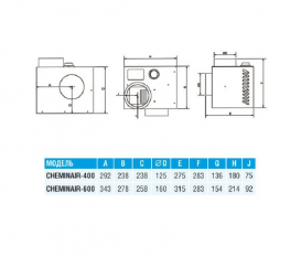 Побутовий вентилятор Soler & Palau Cheminair 600 камінний сталь 5126008300