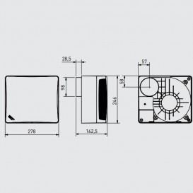 Побутовий вентилятор Soler & Palau EBB-250 S центробіжний білий 5211373500