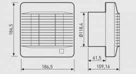 Побутовий вентилятор Soler & Palau EDM-200 C осьовий білий 5211552400