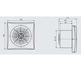 Побутовий вентилятор Soler & Palau Silent 200 CRZ осьовий срібло 5210320700