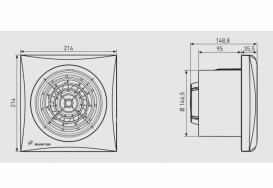 Побутовий вентилятор Soler & Palau Silent 300 CRZ осьовий білий 5210418900