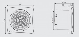 Побутовий вентилятор Soler & Palau Silent 300 CHZ осьовий білий 5210421300