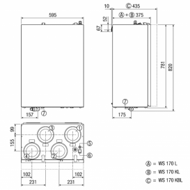 Центральні припливно-витяжні установки WS 170 KR 0095.0280