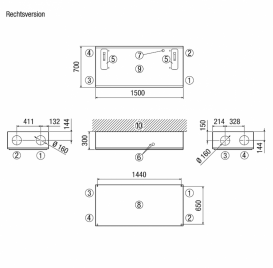 Центральні припливно-витяжні установки WS 300 Flat R 0095.0140