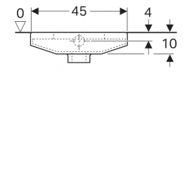 Чаша Генуя Geberit Publica санфарфор белый 208580000