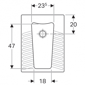 Чаша Генуя Geberit Publica санфарфор белый 208580000