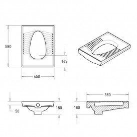 Чаша Генуя Volle 45х58 см керамика белый 13-00-195