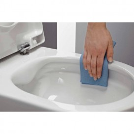 Чаша подвесного унитаза Laufen Pro Rimless  36х53 см с нишей  с сиденьем и крышкой белый H8669540000001