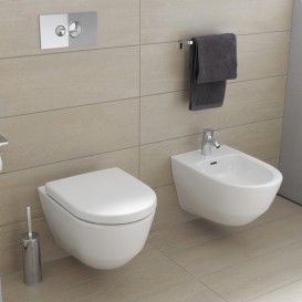 Чаша подвесного унитаза Laufen Pro Rimless 36х53 см с сиденьем и крышкой белый H8619570000001