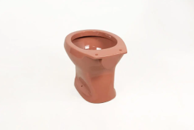 Чаша унітазу дачного Insana D-coral 35х46,5 см з кришкою кераміка кораловий А0055274