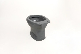 Чаша унітазу дачного Insana D-grey 35х46,5 см з кришкою кераміка сірий А0055275