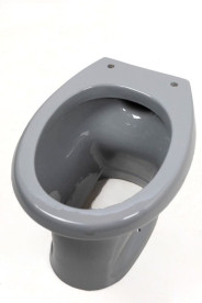 Чаша унітазу дачного Insana D-grey 35х46,5 см з кришкою кераміка сірий А0055275