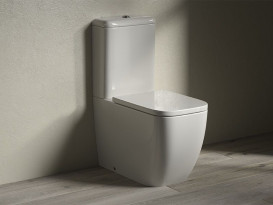 Чаша унітазу Hatria Bianca 65,5х37 см санітарна кераміка білий 00Y7AE01