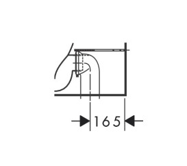 Чаша унітазу-компакту Hansgrohe GladeLake S AquaChannel Flush 36х64 см кераміка білий 60108450