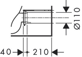 Чаша унітазу-компакту Hansgrohe GladeLake S AquaChannel Flush 36х64 см кераміка білий 60108450