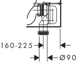 Чаша унітазу-компакту Hansgrohe GladeLake S AquaChannel Flush 36х64 см кераміка білий 60108450
