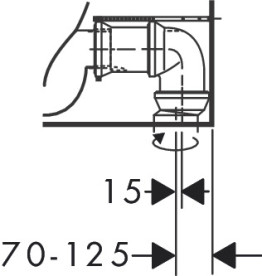 Чаша унітазу-компакту Hansgrohe GladeLake S AquaChannel Flush 36х64 см кераміка білий 60108450