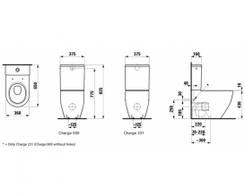 Чаша унитаза-компакта Laufen Pro керамика белый с покрытием LCC H8259524002311