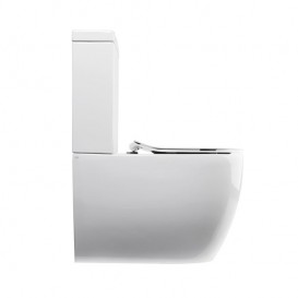 Чаша унитаза-компакта напольного Axa Glomp 36,5х66 см керамика белый глянцевый 0201301