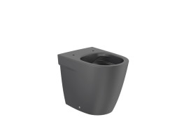 Унитаз напольный Roca Ona Rimless 36х53 см сантехническая керамика матовый черный A347687080