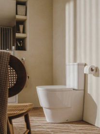 Чаша унитаза-компакта Roca Tura Rimless 37,5х62,5 см сантехническая керамика Supraglaze белый A342697S00