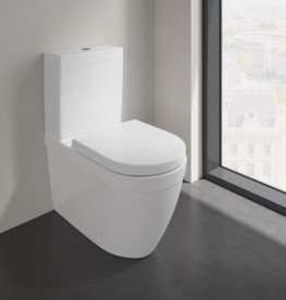 Чаша унітазу-компакту Villeroy & Boch Architectura 37х70 см санітарна кераміка CeramicPlus альпійський білий 5691R0R1