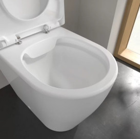 Чаша унитаза-компакта Villeroy & Boch Avento 37х64 см санитарная керамика альпийский белый 5644R001