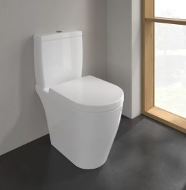 Чаша унитаза-компакта Villeroy & Boch Avento 37х64 см санитарная керамика альпийский белый 5644R001